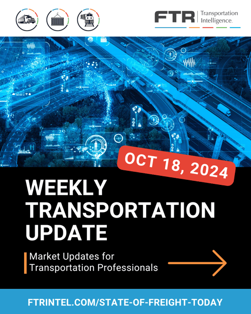 Weekly Transportation Update: Hurricanes, Boeing strike hit industrial production in September